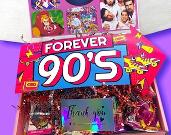 DESIGN your 90's Mystery Box! Nostalgic gift, Birthday boxes, Mystery box, 90's fan, Vintage toys, Retro 90s gift