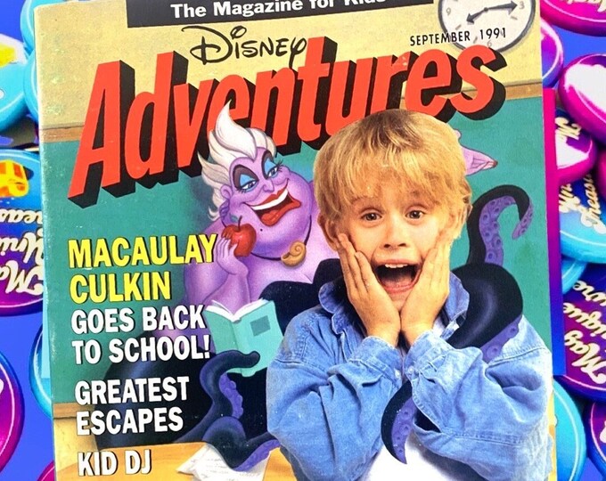 Macaulay Culkin Disney Magazine, Little Mermaid, Home Alone, 1994, 90s kids, Nostalgia, Gift Ideas, 90s Party