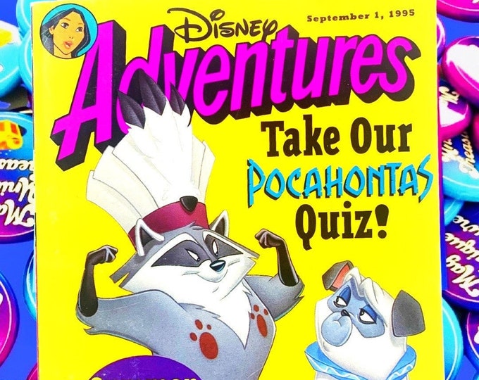 Pocahontas Meeko 1995 Disney Adventures Magazine