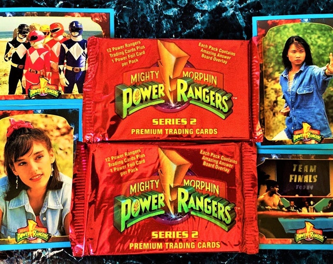 Power Rangers (1994) Series 2 One Trading Card Pack, 90's kids