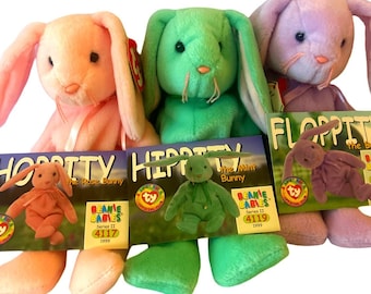 Bunny Beanie Babies (1996 Edition) Choose Beanie Baby Color