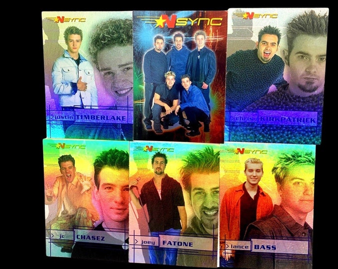 NSYNC 6 Trading Card Set, Stocking Stuffers, NSYNC, Justin Timberlake