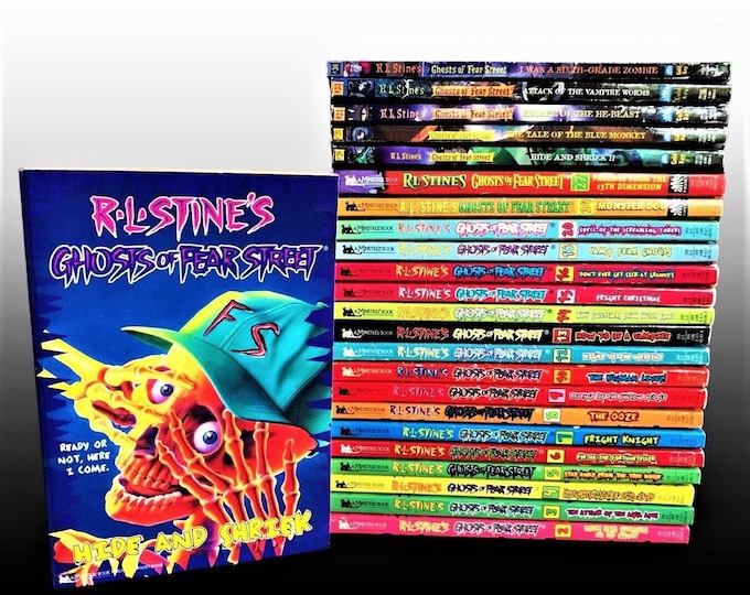 GOOSEBUMPS Ghosts of Fear Street Paperbacks, You Choose the Scare! R.L Stine's Retro Books, Kids Horror, Throwback, 90s