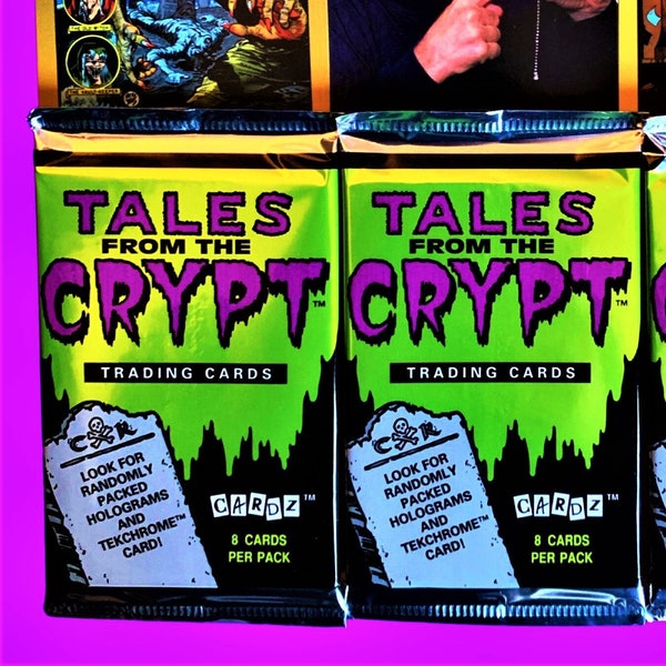 Tales From the Crypt (1 paquete) Paquete de tarjetas coleccionables selladas, edición de 1993