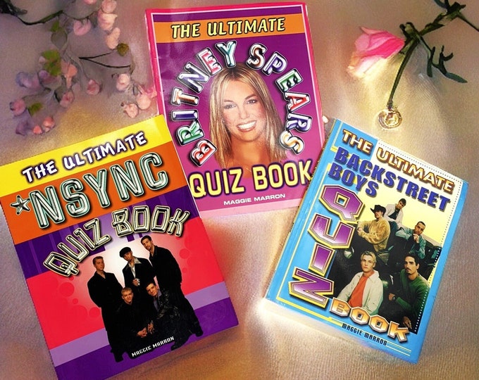 Pop Music Trivia Books - Choose One, Britney, NSYNC, Backstreet Boys