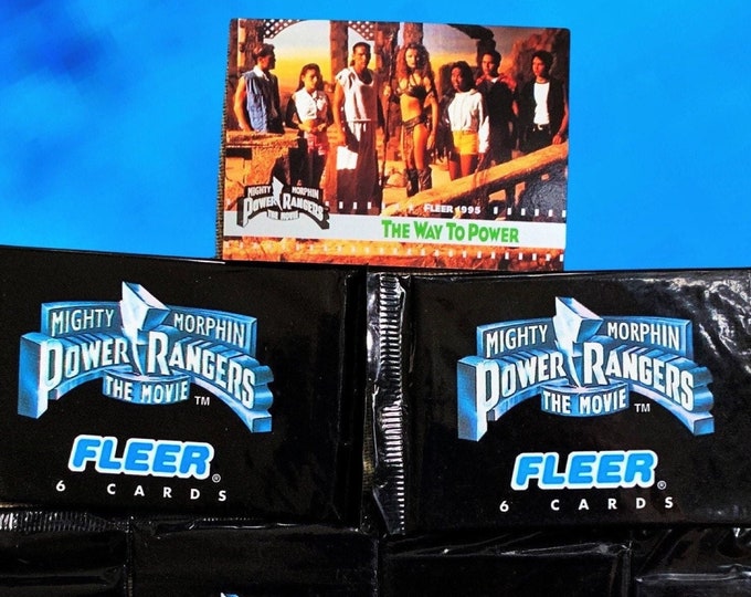 Power Rangers - One Trading Card Pack of 6 Cards (1995)