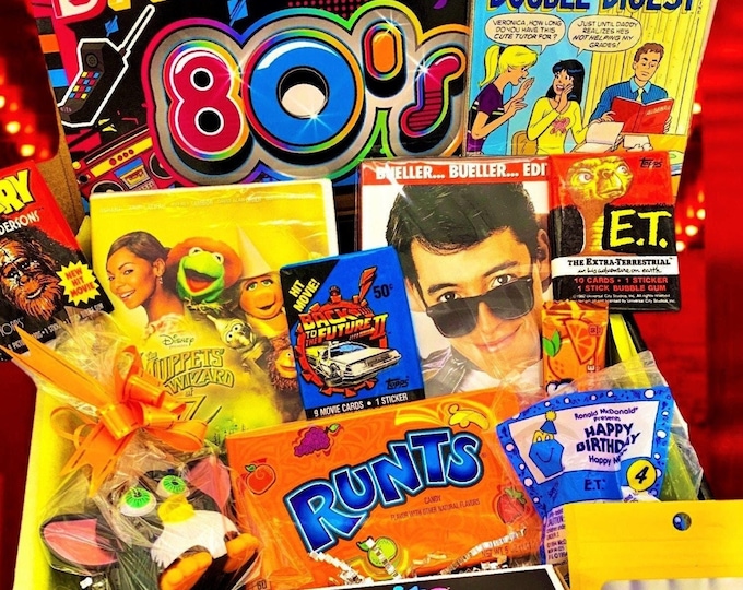 80's Trends Mystery Box! Nostalgic gift, Birthday boxes, Mystery box, 80's  fan