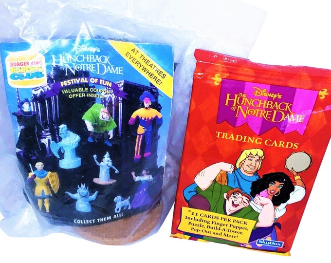 Hunchback Mystery Toy & Trading Cards, Gift Ideas, Retro Gifts, Toys, Disney, Hunchback of Notre Dame