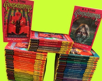 GOOSEBUMPS Scholastic Paperbacks, You Choose the Scare! R.L Stine's Retro Books, Kids Horror, Throwback, 90s