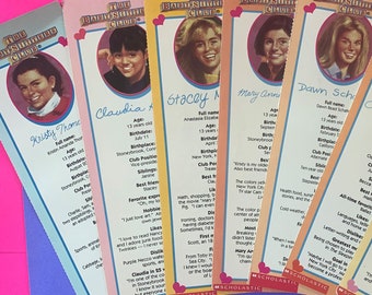 Choose a Babysitters Club Bookmark