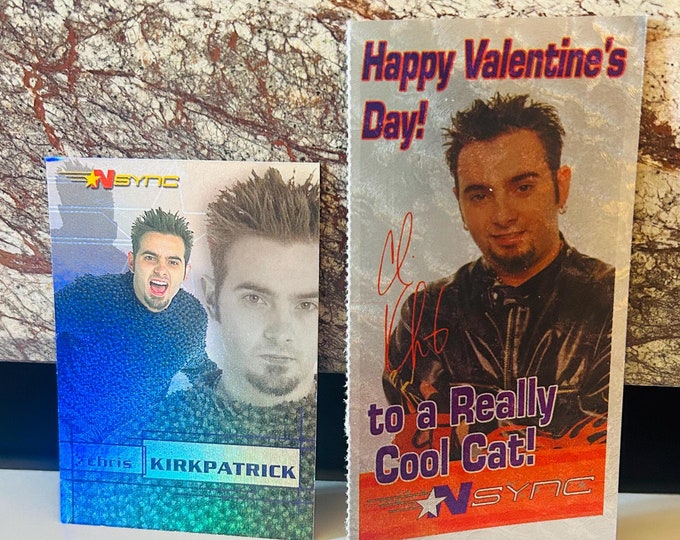 NSYNC Valentine's Day Telegram 2000's Nostalgia *NSYNC, Chris Kirkpatrick Valentine and Trading Card