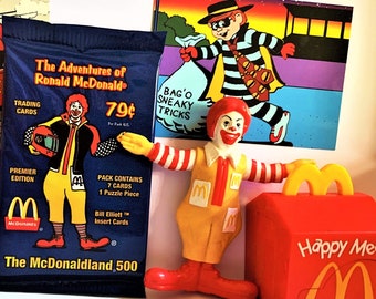 McDonalds Toy & Card Treat Packs, Trading card Pack and Mystery McD Toy