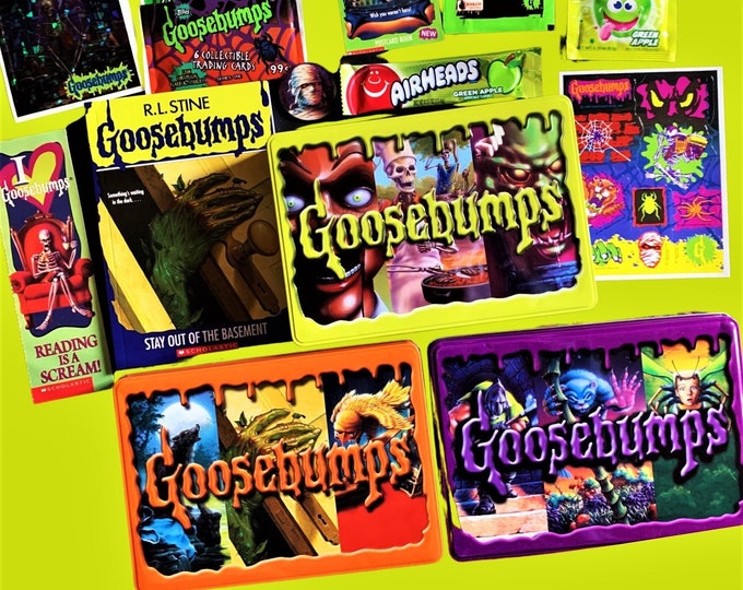 Goosebumps Mystery Tin, Goosebumps Book, Goosebumps CD, Halloween gifts, 90s gifts