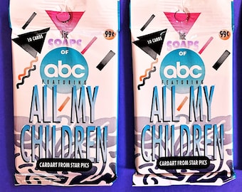 All My Children Trading Card Pack (1 Pack of 10 Cards) 1991