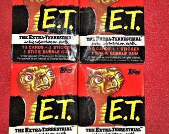 E.T. ONE Sealed Trading Card Pack, (1982)