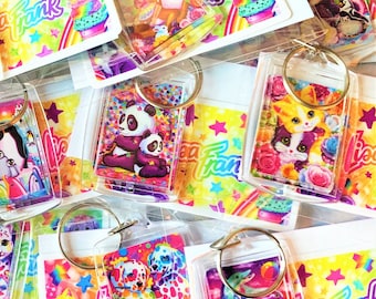 Lisa Frank Double Sided Keychains, Choose Two Designs