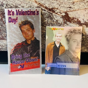 Telegrama do Dia dos Namorados NSYNC 2000 Nostalgia *NSYNC, Lance Bass Trading Card e Valentine