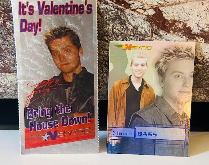 NSYNC Valentine's Day Telegram 2000's Nostalgia *NSYNC, Lance Bass Trading Card and Valentine