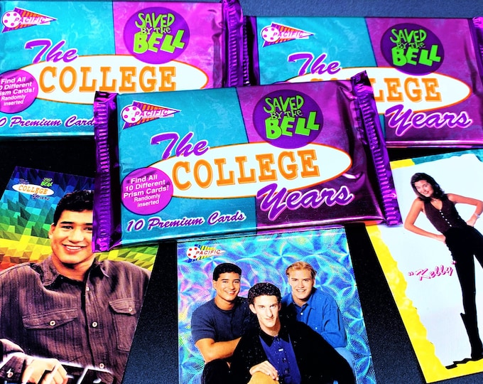 Saved By The Bell College YEARS One Sealed Pack of Trading Cards (1994)