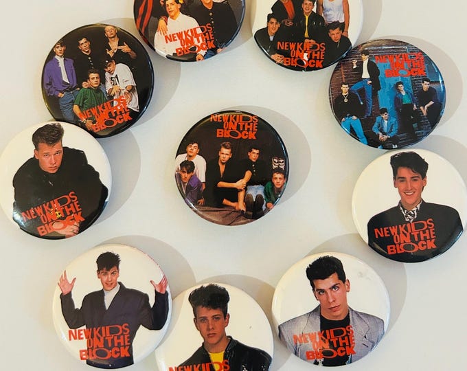 Ten NKOTB 1.5 inch Buttons