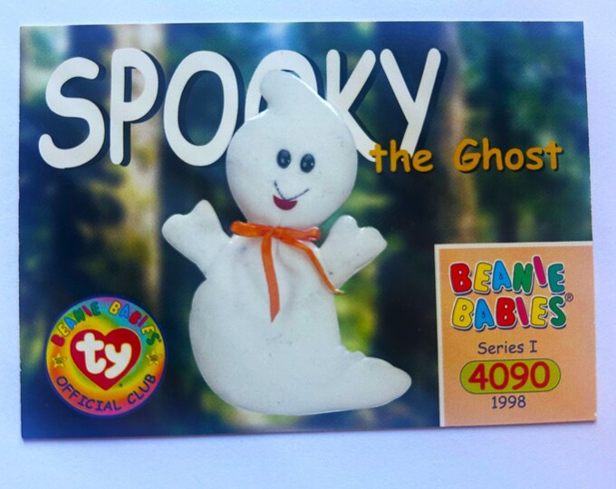 Spooky the Ghost 1998 Trading Card, Series I, Birthdate 10-31-95