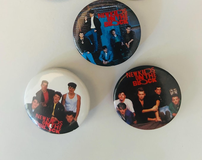 New Kids Button -Five Pack 1.5 inch Pin Buttons