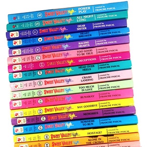 Sweet Valley High books with Color Spine Paperback, Choose a book