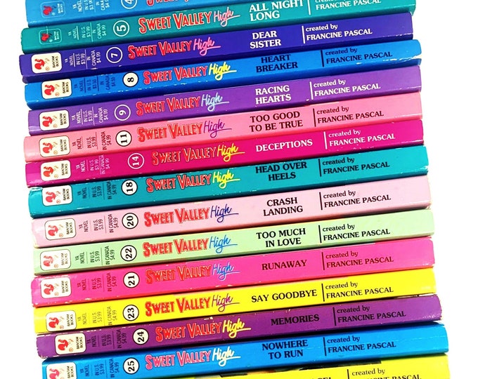 Sweet Valley High books with Color Spine Paperback, Choose a book