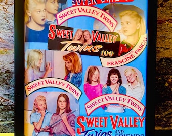 Sweet Valley Twins Hand Crafted Collage (9.5x11.5) INCLUDES FRAME