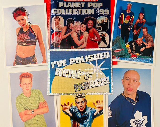 Aqua 1999 Six Stickers with Empty Smash Wrapper