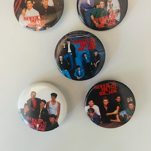 New Kids Button -Five Pack 1.5 inch Pin Buttons