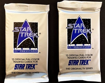Star Trek 25th Anniversary Trading Card Pack (1 Pack of 12 Cards)