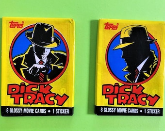 Dick Tracy ONE Trading Card Pack (Each Pack has 8 Cards) - 1990