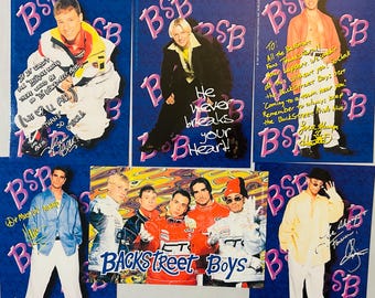 Backstreet Boys Six Group 4x6 Photos 1998 Lot of 6