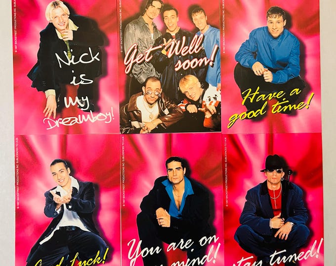 Backstreet Boys Six Group 4x6 BSB Photos 1998 Lot of 6