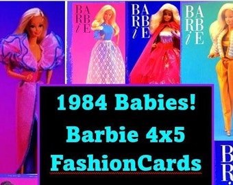 Barbie 1984 Fashion Cards (1990/91) 4 by 5 inch