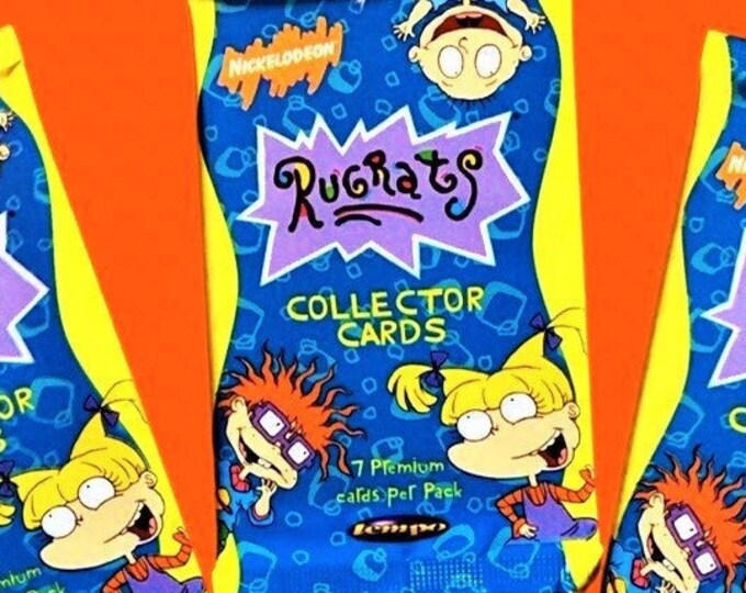 Rugrats Trading Cards (1997) One Sealed Pack, Nickelodeon, Stocking Stuffers, Party Favors