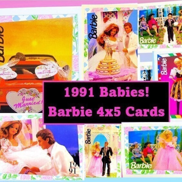 Barbie 1991 Fashion Cards (1990/91) 4 by 5 inch