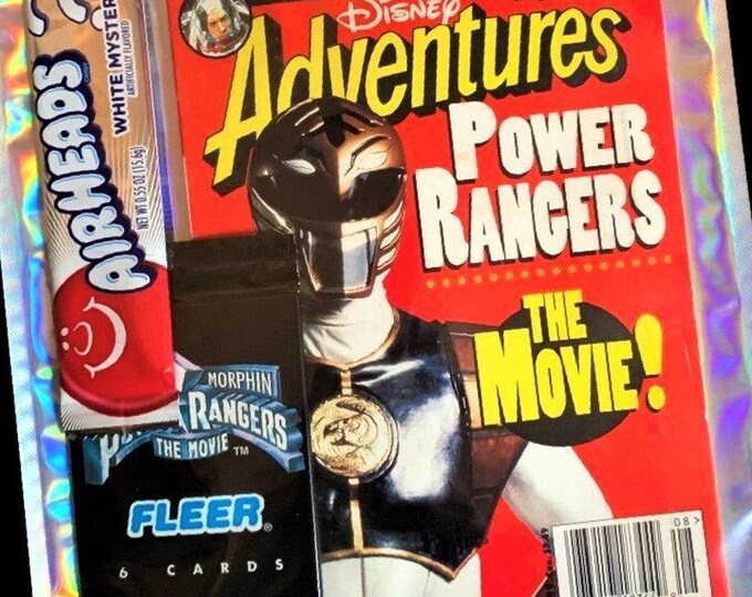 August 1995 Power Rangers 90's Treasure Bag (90s magazine, Trading Cards, Disney Gift Idea)