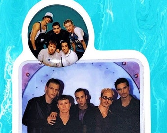 90s style BSB Sticker & button, Party Favors, 90s pins, 90s party, Pinback Button, Backstreet Boys, Nick Carter