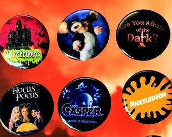 90s Style Buttons, Choose One Pinback button, 90s gift ideas, y2k, 90s pins, Scream