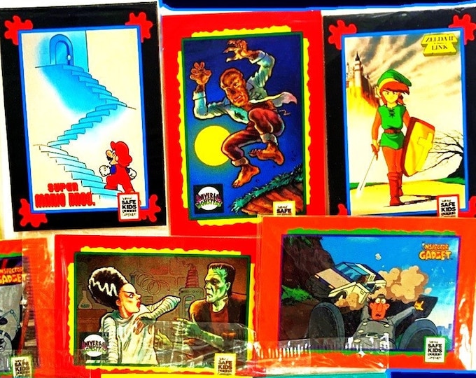 Two Packs - Choose 1991 Super Mario, Zelda, Inspector Gadget Archie & More!