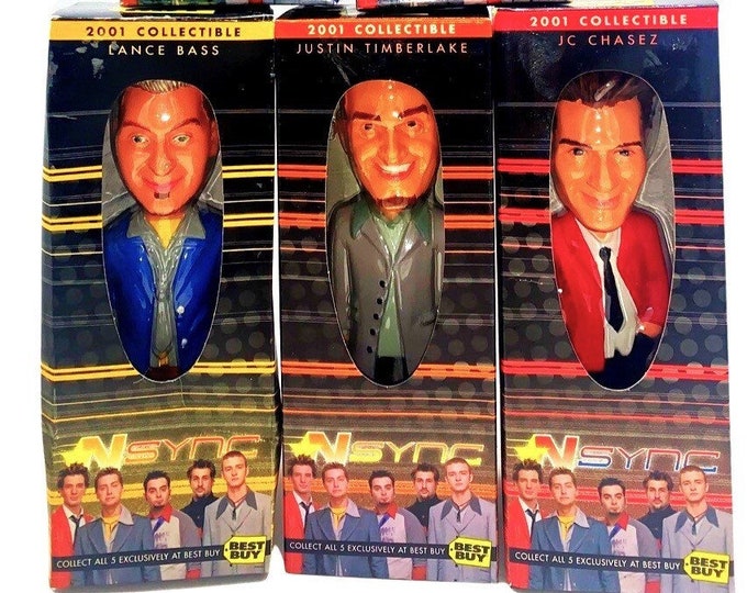 NSYNC Bobblehead Dolls Collectible 2001 Nostalgia, Justin Timberlake