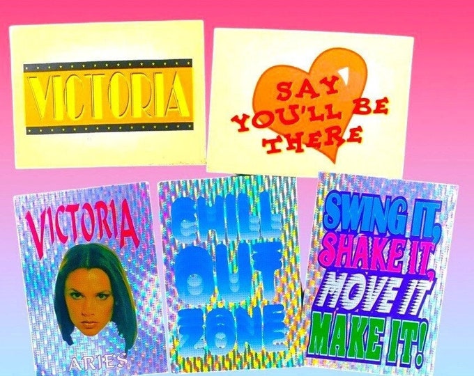 Spice Girls Vending Machine 90s Stickers