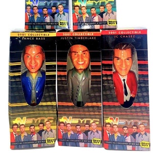 NSYNC Bobblehead Dolls Colecionáveis 2001 Nostalgia, Justin Timberlake