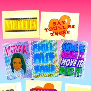 Spice Girls Vending Machine 90s Stickers
