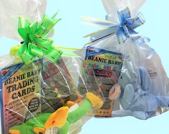 Teenie Beanie Baby Mystery Treasure Bag, 90s nostalgia, trading card,