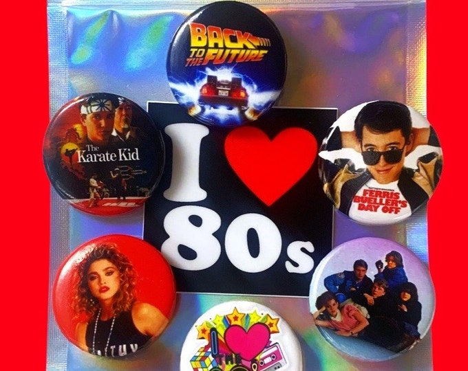 80s (Six) Pack Button Bundle