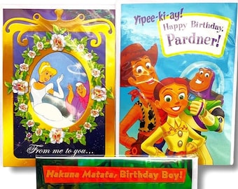Birthday Card with Trading Card Pack (1992) Choose Yours