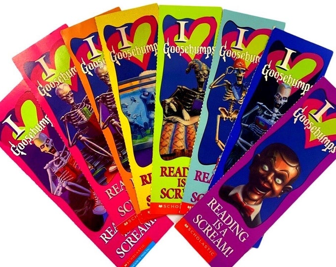 Goosebumps Bookmarks 90s- Choose a Color